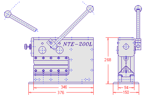 Maße: NTE-200 L